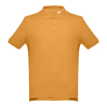 Polo corporativo de algodão em diversas cores 195 g/m2 THC Adam cor amarelo-escuro