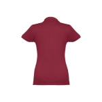 Polo em diversas cores para mulher em algodão 195 g/m2 THC Eve cor bordeaux segunda vista