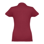 Polo em diversas cores para mulher em algodão 195 g/m2 THC Eve cor bordeaux