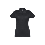 Polo em diversas cores para mulher em algodão 195 g/m2 THC Eve cor preto primeira vista