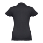 Polo em diversas cores para mulher em algodão 195 g/m2 THC Eve cor preto