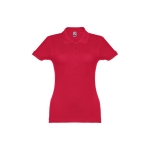 Polo em diversas cores para mulher em algodão 195 g/m2 THC Eve cor vermelho primeira vista