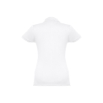 Polo em diversas cores para mulher em algodão 195 g/m2 THC Eve cor branco segunda vista