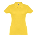 Polo em diversas cores para mulher em algodão 195 g/m2 THC Eve cor amarelo