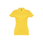 Polo em diversas cores para mulher em algodão 195 g/m2 THC Eve cor amarelo primeira vista