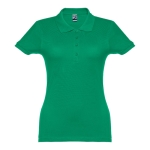 Polo em diversas cores para mulher em algodão 195 g/m2 THC Eve cor verde