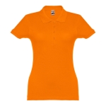 Polo em diversas cores para mulher em algodão 195 g/m2 THC Eve cor cor-de-laranja