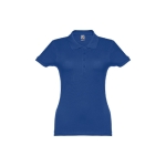 Polo em diversas cores para mulher em algodão 195 g/m2 THC Eve cor azul real primeira vista