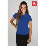 Polo em diversas cores para mulher em algodão 195 g/m2 THC Eve cor azul real