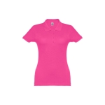 Polo em diversas cores para mulher em algodão 195 g/m2 THC Eve cor fúcsia primeira vista