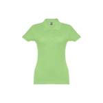 Polo em diversas cores para mulher em algodão 195 g/m2 THC Eve cor verde-claro primeira vista