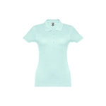 Polo em diversas cores para mulher em algodão 195 g/m2 THC Eve cor verde menta primeira vista