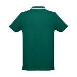 Polos bicolor com corte slim fit em algodão 210 g/m2 THC Rome cor verde-escuro segunda vista