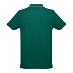 Polos bicolor com corte slim fit em algodão 210 g/m2 THC Rome cor verde-escuro