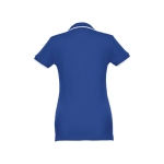 Polos bicolor em algodão personalizáveis para mulher 210 g/m2 THC Rome cor azul real segunda vista