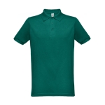 Polos com logo a cor total em algodão e poliester 200 g/m2 THC Berlin cor verde-escuro primeira vista