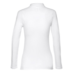 Polo de manga comprida para mulher em algodão 210 g/m2 THC Bern cor branco