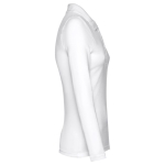 Polo de manga comprida para mulher em algodão 210 g/m2 THC Bern cor branco