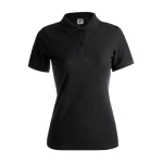 Polo para mulher com o logotipo da marca cor preto primeira vista