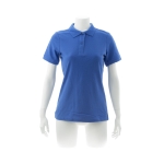 Polo para mulher com o logotipo da marca cor azul segunda vista