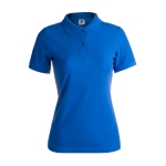 Polo para mulher com o logotipo da marca cor azul