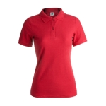 Polo para mulher com o logotipo da marca cor vermelho