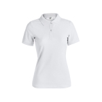 Polo para mulher com o logotipo da marca cor branco primeira vista