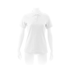 Polo para mulher com o logotipo da marca cor branco segunda vista