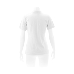 Polo para mulher com o logotipo da marca cor branco quarta vista