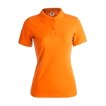 Polo para mulher com o logotipo da marca cor cor-de-laranja