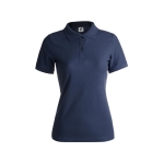 Polo para mulher com o logotipo da marca cor azul-marinho primeira vista