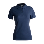 Polo para mulher com o logotipo da marca cor azul-marinho primeira vista