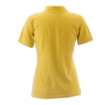 Polo para mulher com o logotipo da marca cor amarelo-escuro