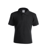 Polo promocional para crianças em algodão 180 g/m2 Keya cor preto