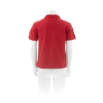 Polo promocional para crianças em algodão 180 g/m2 Keya cor vermelho quarta vista