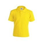 Polo promocional para crianças em algodão 180 g/m2 Keya cor amarelo primeira vista