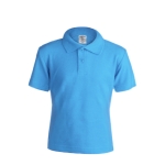 Polo promocional para crianças em algodão 180 g/m2 Keya cor azul-claro