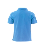 Polo promocional para crianças em algodão 180 g/m2 Keya cor azul-claro