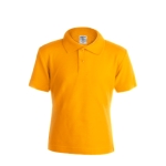 Polo promocional para crianças em algodão 180 g/m2 Keya cor amarelo-escuro