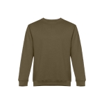 Sweatshirt de várias cores em poliester e algodão 300 g/m2 THC Delta cor verde militar primeira vista