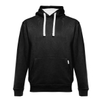 Hoodies personalizados de estilo desportivo cor branco/preto