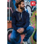 Hoodies personalizados de estilo desportivo cor azul-marinho