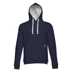 Hoodies personalizados de estilo desportivo cor azul-marinho quarta vista