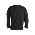 Sweatshirt personalizada unissexo para brinde cor preto primeira vista