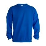 Sweatshirt personalizada unissexo para brinde cor azul primeira vista