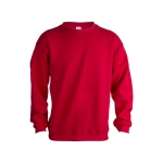 Sweatshirt personalizada unissexo para brinde cor vermelho primeira vista