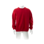 Sweatshirt personalizada unissexo para brinde cor vermelho segunda vista