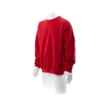 Sweatshirt personalizada unissexo para brinde cor vermelho terceira vista