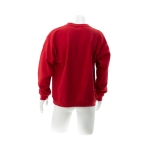 Sweatshirt personalizada unissexo para brinde cor vermelho quarta vista