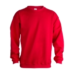 Sweatshirt personalizada unissexo para brinde cor vermelho primeira vista